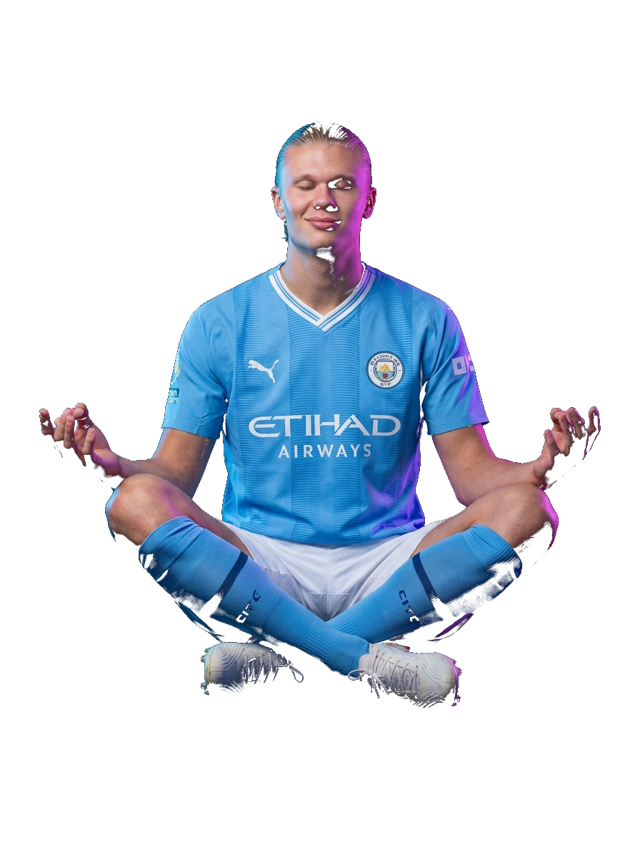Erling Haaland Zen Yoga Meditation Celebration